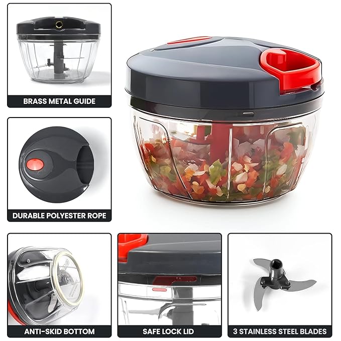 Powerful Mini Handy Chopper (450ml), Vegetable and Fruit Chopper, Vegetable Chopper For Kitchen.