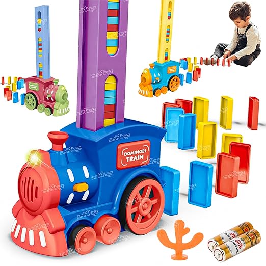 Train Toy Domino Set for Kids BPA Free Plastic with Sound Effects