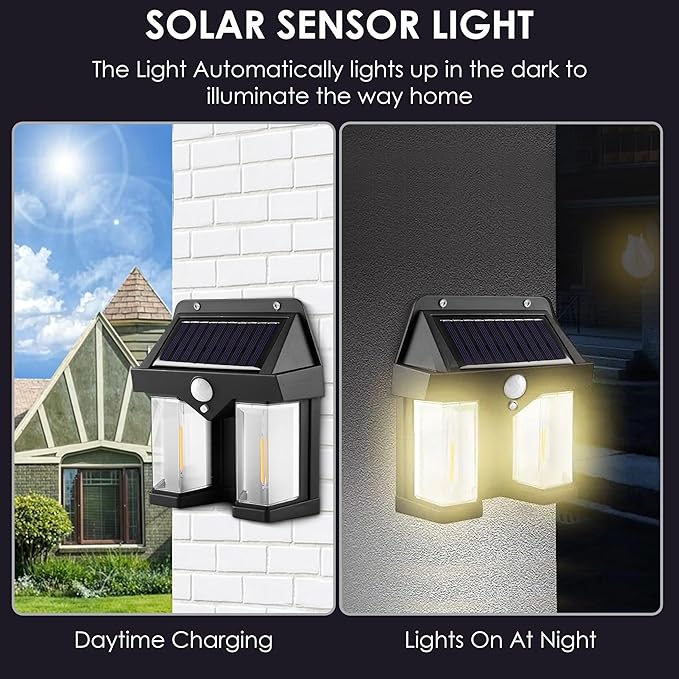 Solar Light Outdoor Wall Light ( Pack Of 1 )