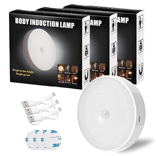 Motion Sensor Light for Home with USB Charging Wireless Self Adhesive LED Night Light