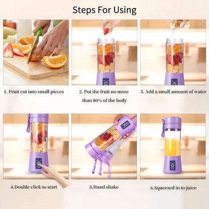 Portable Electric 6 Blade USB Juice Maker