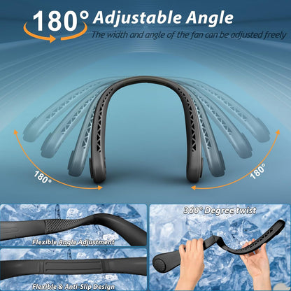 Portable Bladeless Hanging Rechargeable Neck Fan