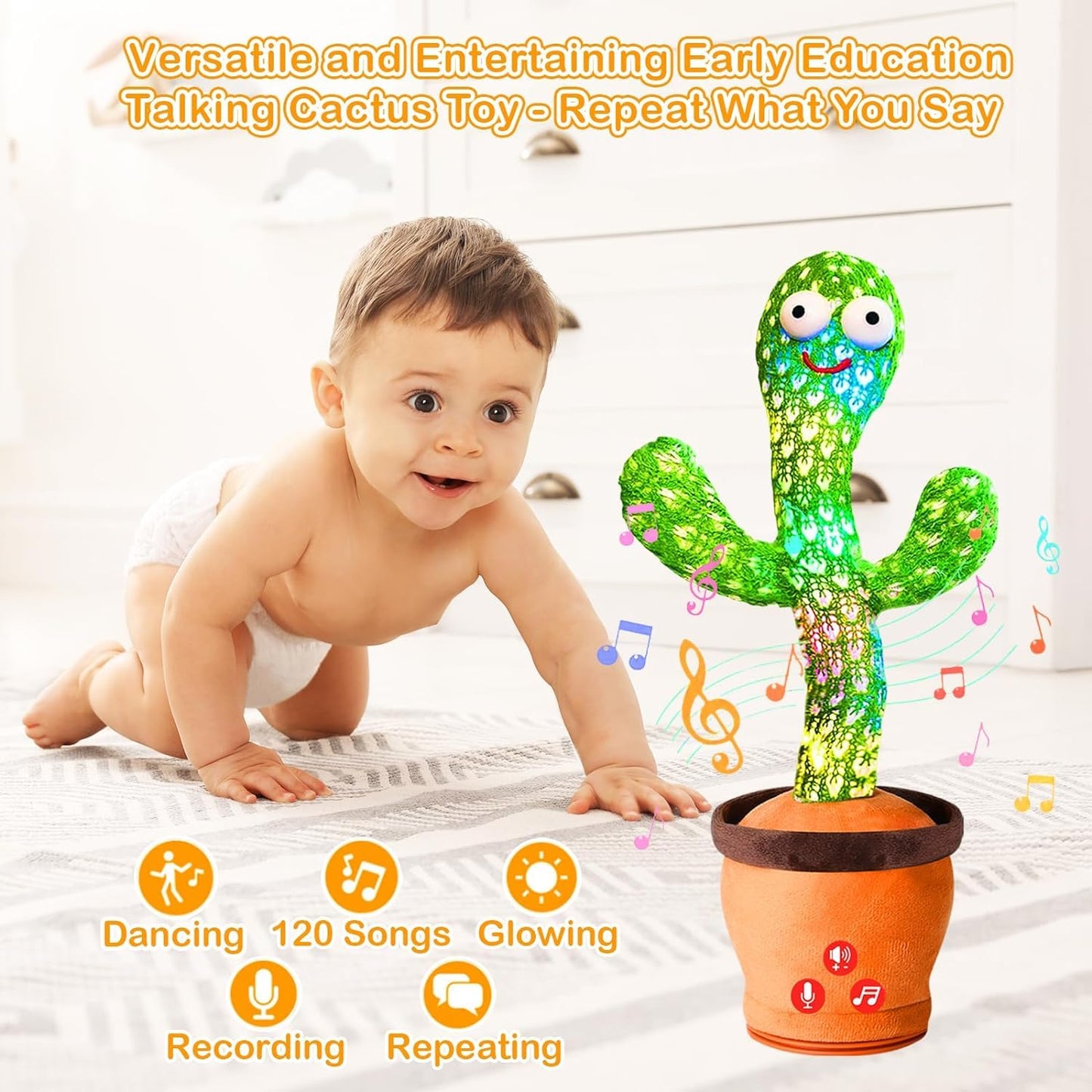 LED Musical Dancing & Mimicry Cactus Toy