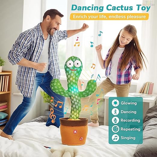 LED Musical Dancing & Mimicry Cactus Toy
