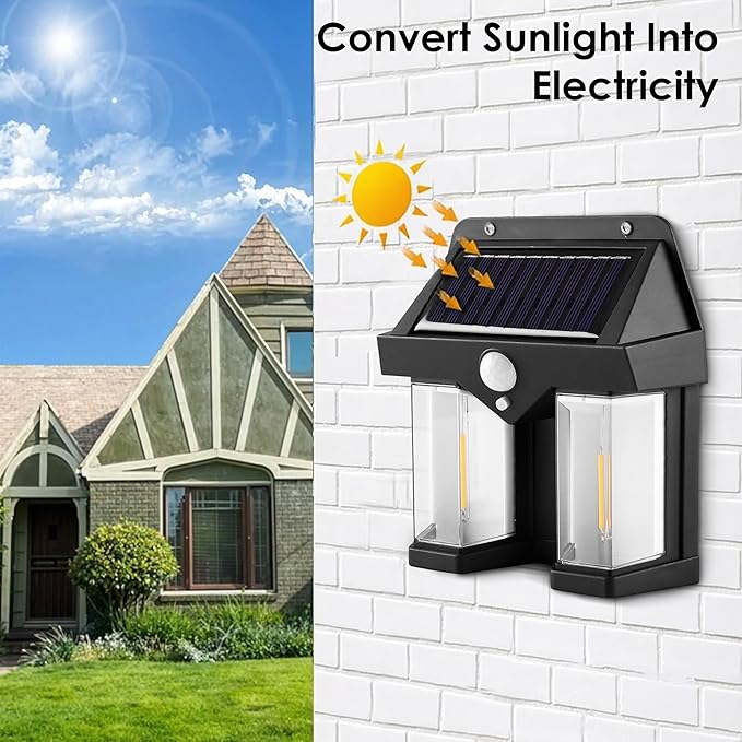 Solar Light Outdoor Wall Light ( Pack Of 1 )