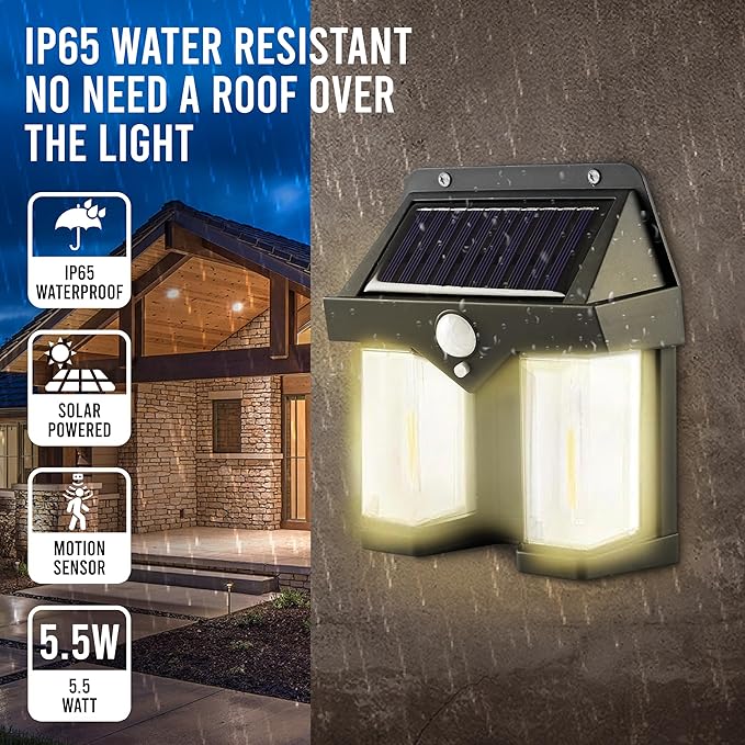 Solar Light Outdoor Wall Light ( Pack Of 1 )
