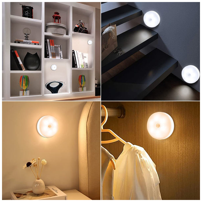 Motion Sensor Light for Home with USB Charging Wireless Self Adhesive LED Night Light